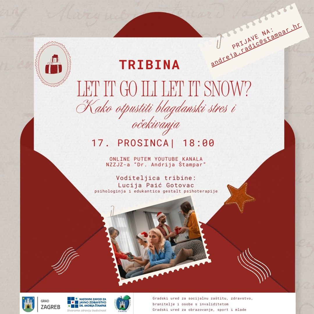 Tribina: Let it go ili Let it snow? Kako otpustiti blagdanski stres i očekivanja